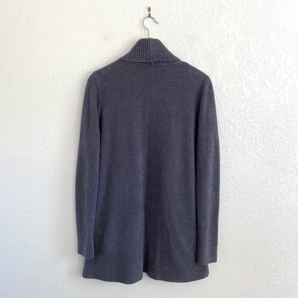 Barefoot Dreams Cozychic Lite Circle Cardigan Gray L/XL Soft Open Front Sweater - Picture 5 of 10